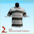 Luxurious Quality of Mercerized Cotton stripe wholesale golfer Polo t Shirt